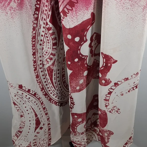 NWT BCBGENERATION CFT Puple/pink/cream / burgundy maxi dress SZ M - Picture 5 of 11